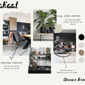 Moodboard groene kamers